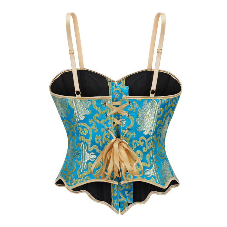 Blue Double Suspender Women's Tube Top Court 69A639