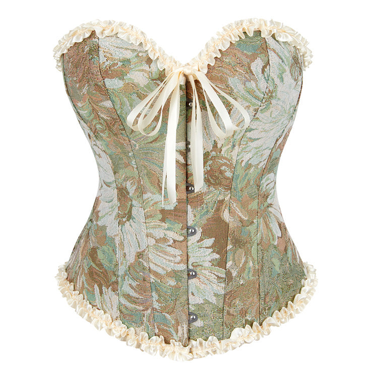 Green Apricot Lace Women's Shapewear 69A638