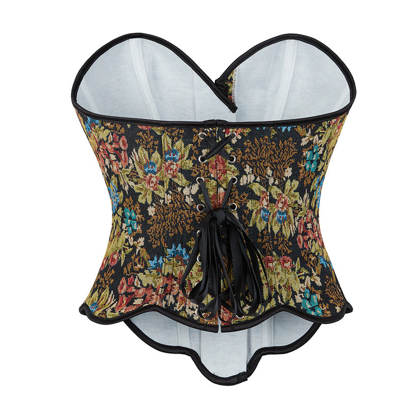Jacquard Ladies Body Fishbone Corset 69A665