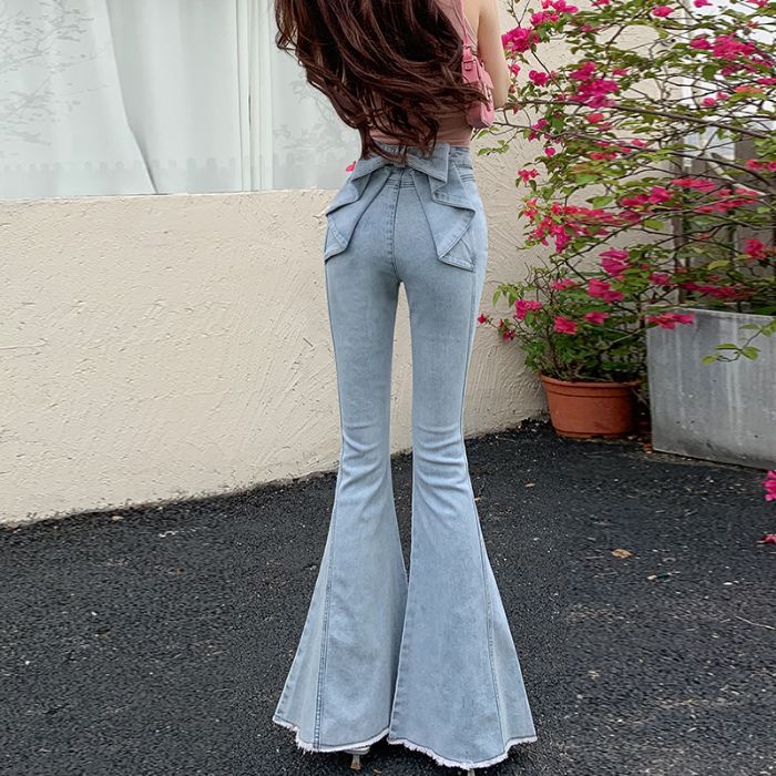 Three-dimensional Bow Jeans US 64D099