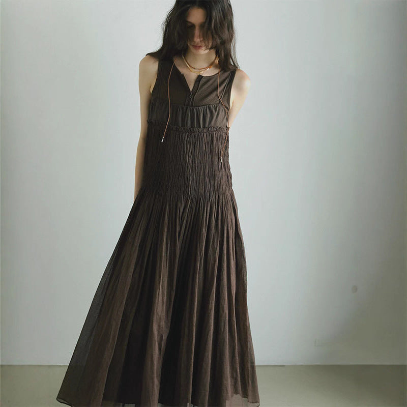 Suspender Dress Loose Long Dress SA360