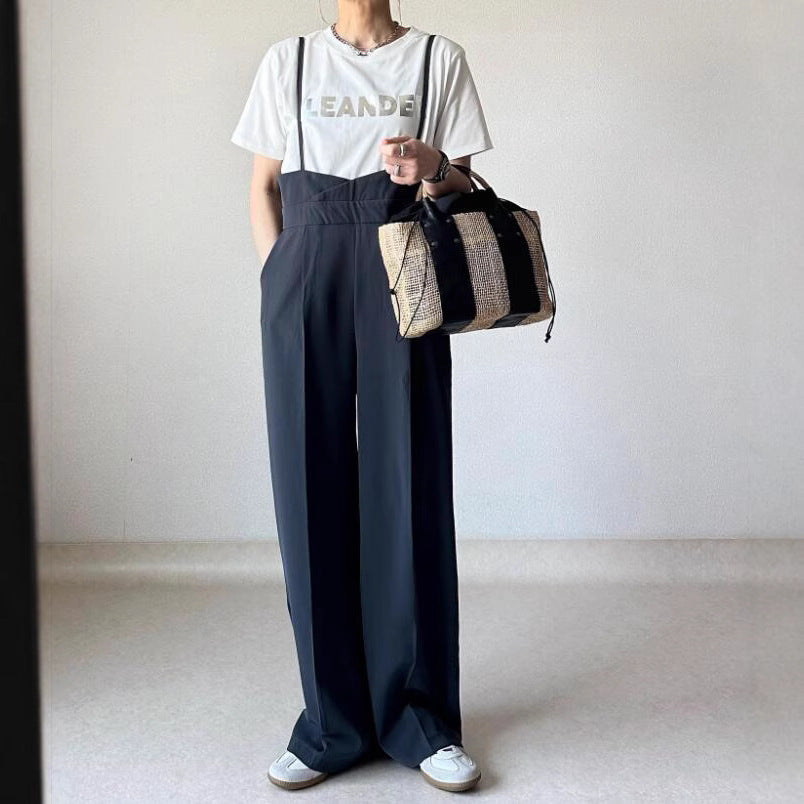 One-piece wide-leg pants SA323