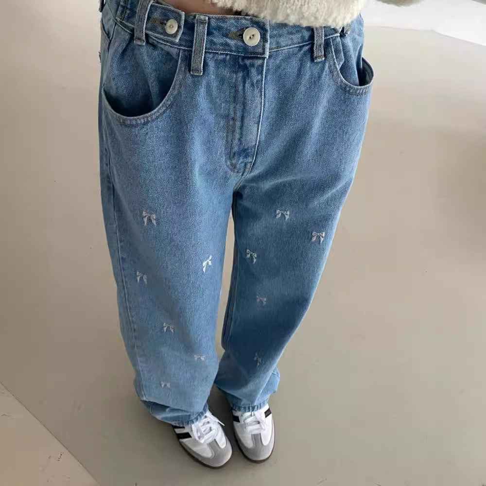 Loose Straight High-waisted Jeans SA337