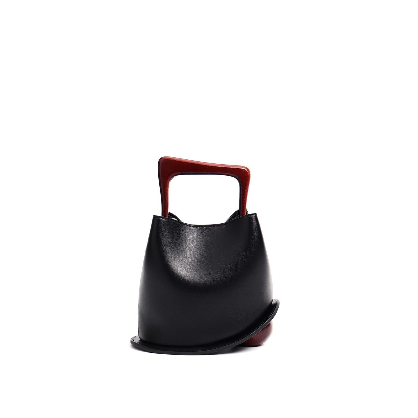 Bucket Bag Wooden Portable Messenger Bag Female 58A690