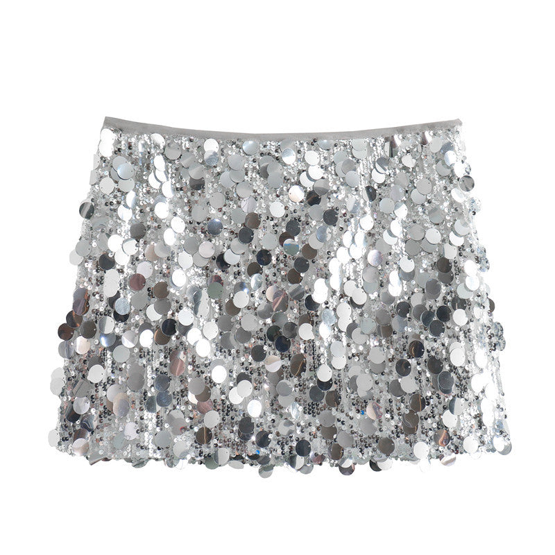 Buttocks Sequined Mini Skirt Women SA335