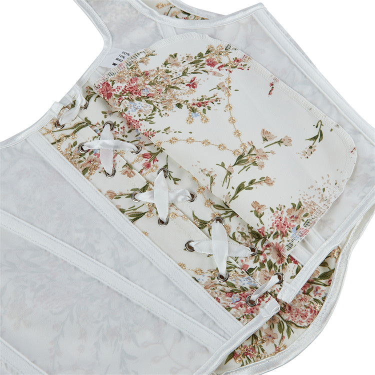 Printed Beige Women's Court Shapewear 69A660