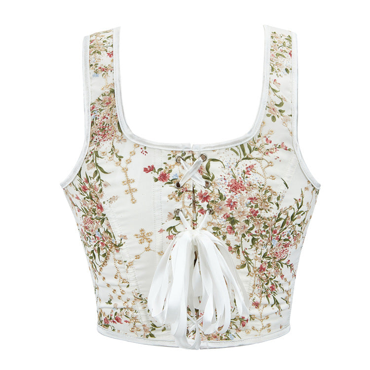 Printed Beige Women's Court Shapewear 69A660