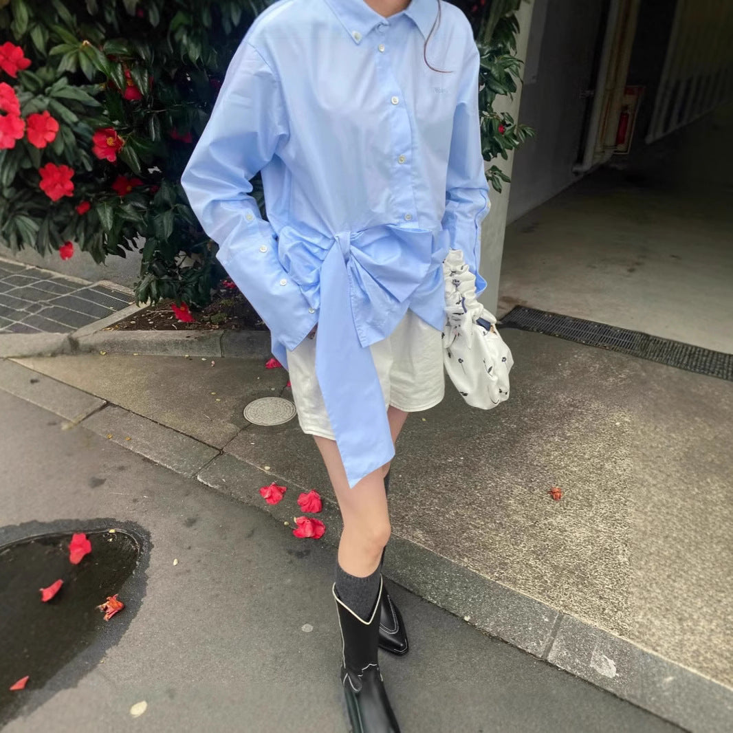 Loose long-sleeved shirt SA321