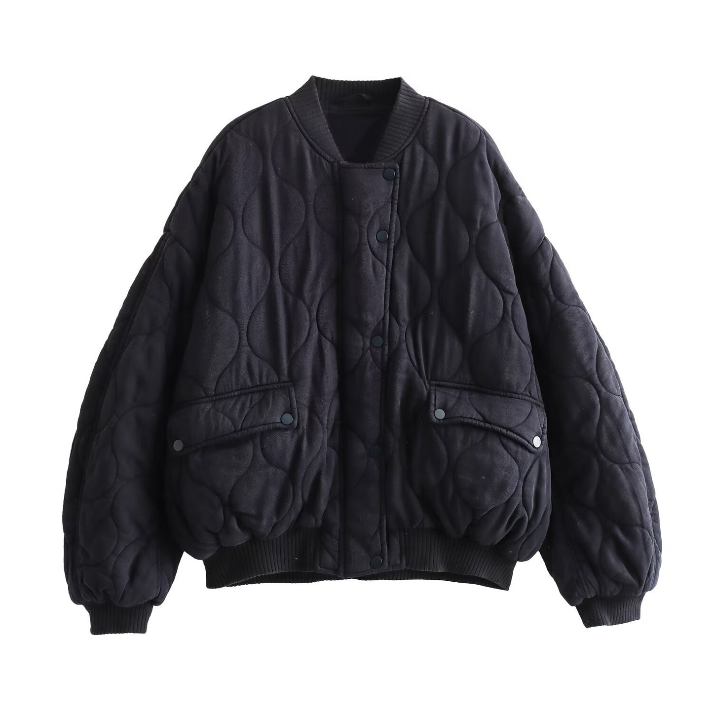 Loose Quilted Bomber Jacket SA398/SA399