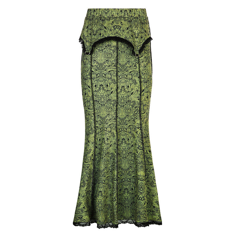 LACE LONG skirt 69A132