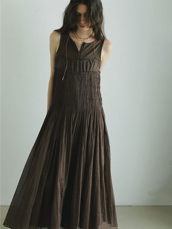 Suspender Dress Loose Long Dress SA360