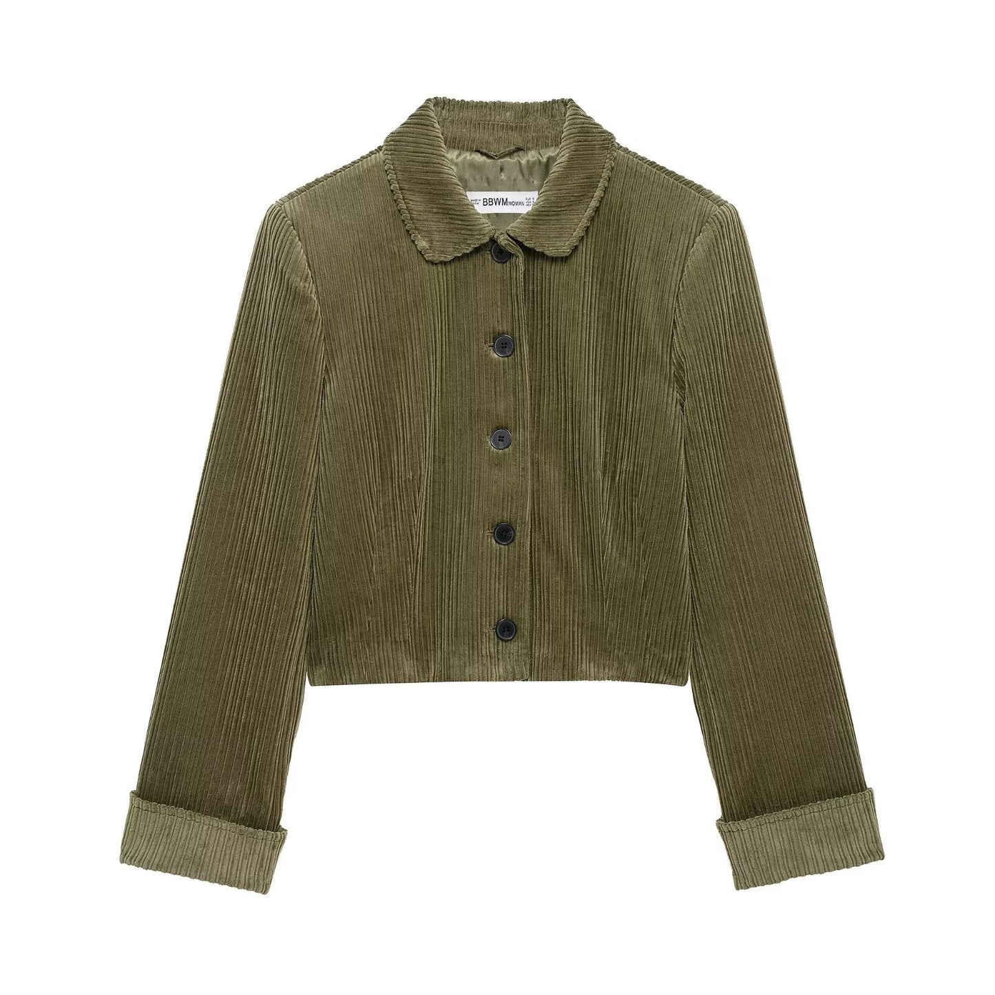 Corduroy Short Jacket Short Skirt Set SA348
