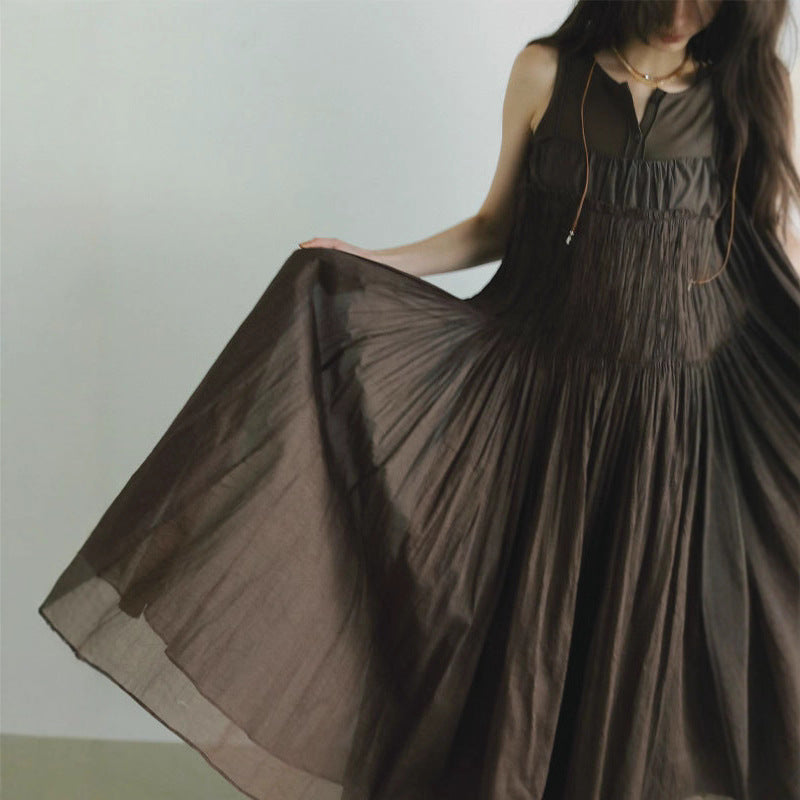Suspender Dress Loose Long Dress SA360