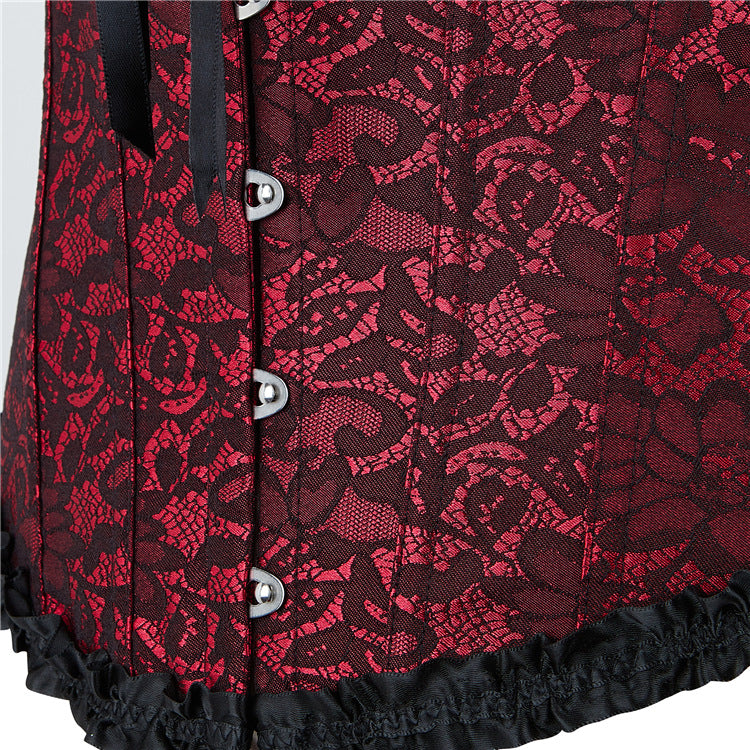 Crimson Lace Court Body Waist Shapewear Top 69A701