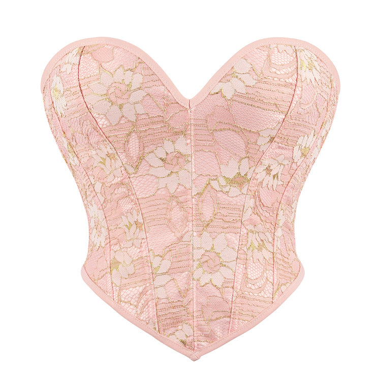 Light Pink Lace Ladies Court Top 69A702