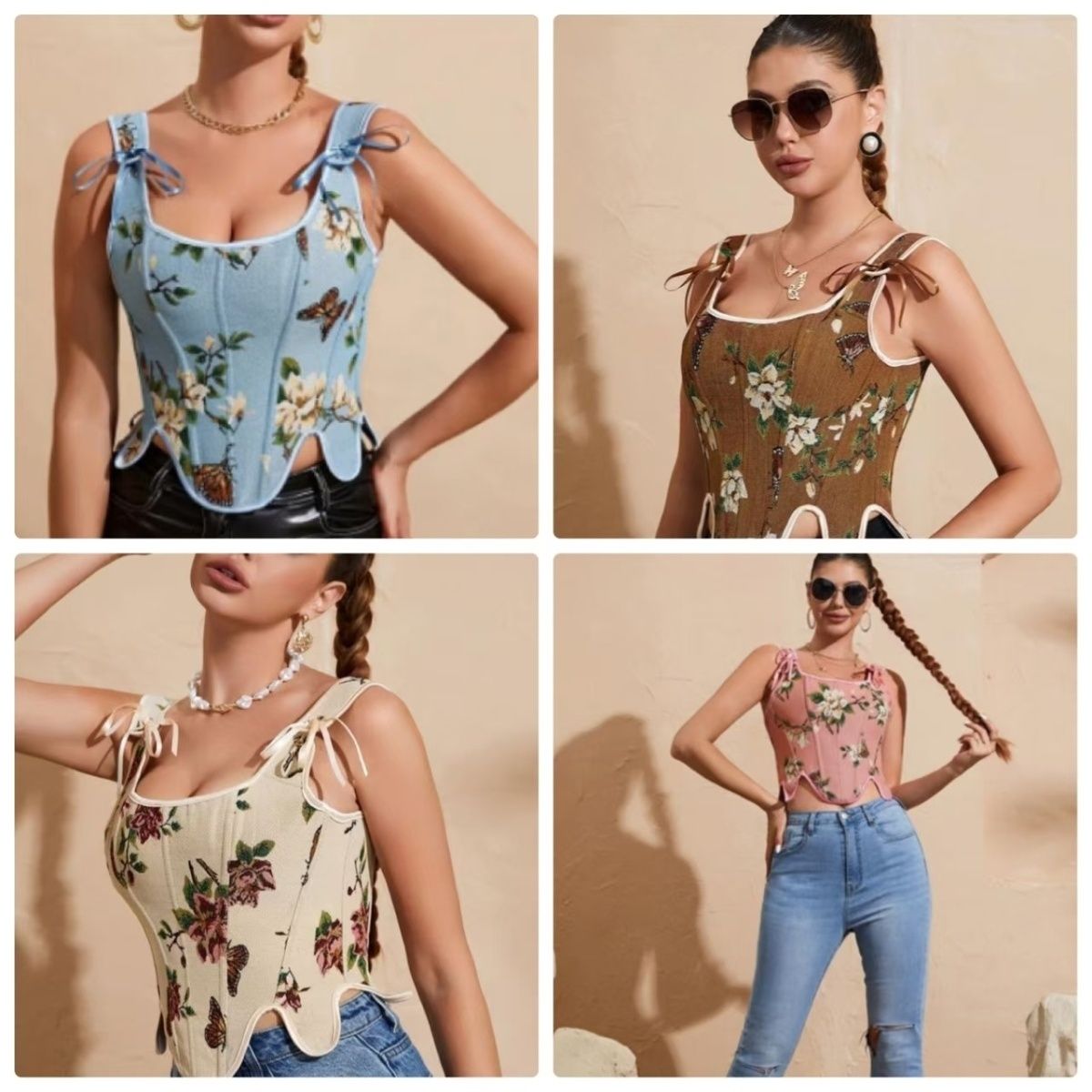 Vintage Fabric French Top 69A918