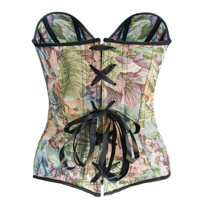 Jacquard Court Corset Belly Shapewear 69A662