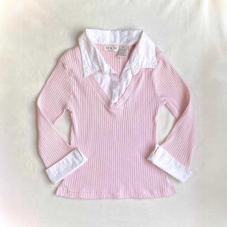 Fake Two Long-sleeved Shirts for Women SA434