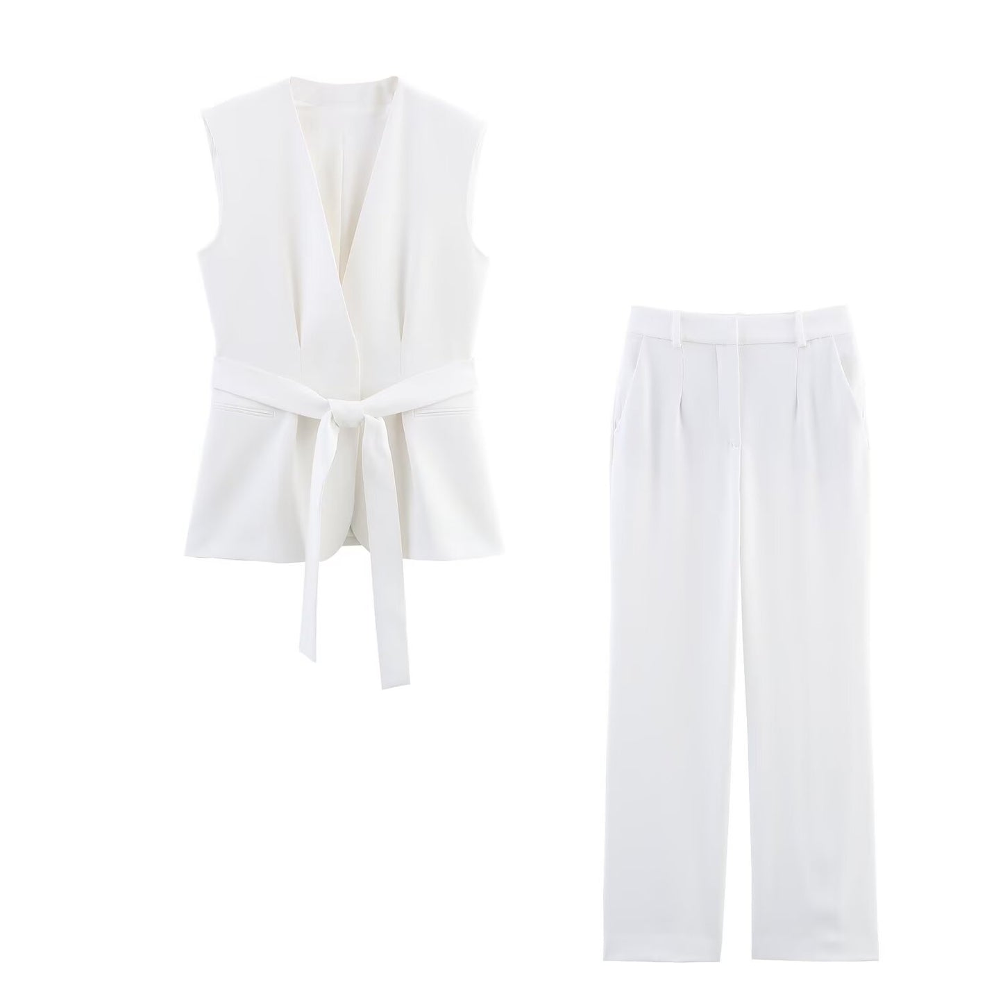 Vest Flared Pants Set SA345