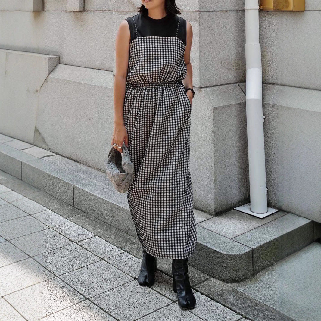 Suspender dress loose and thin dress SA364