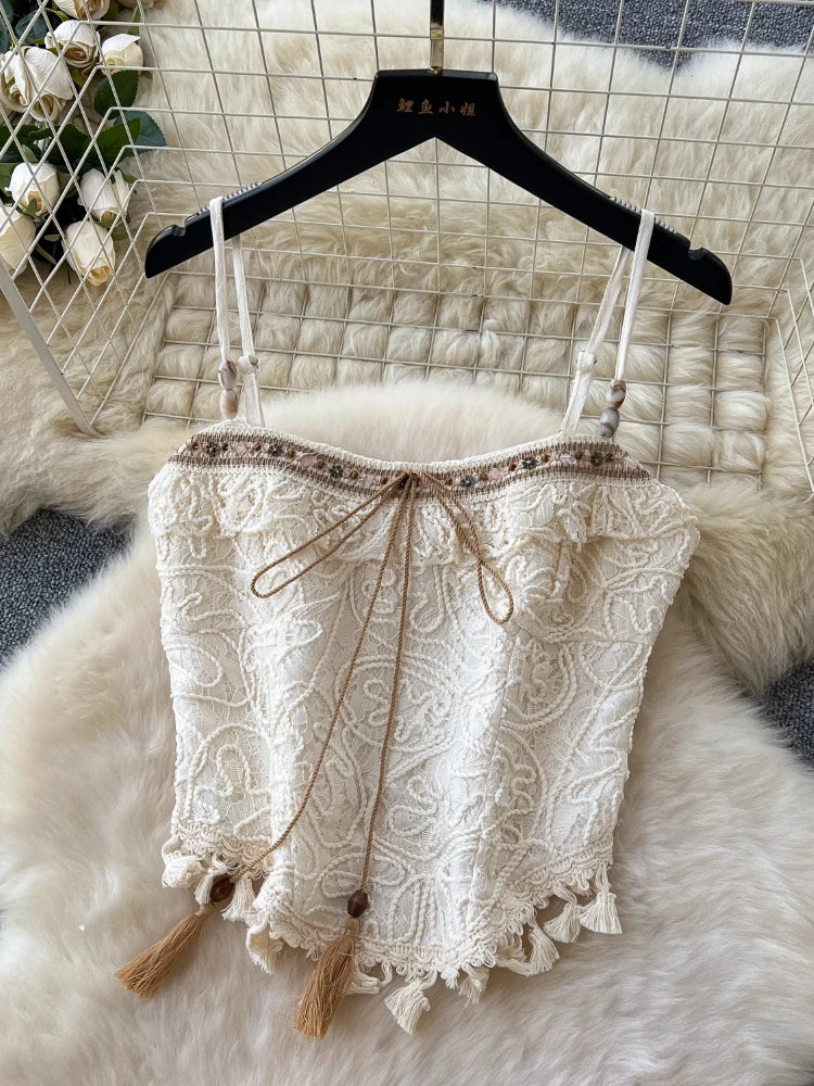 Summer French Elegant Bohemian Beach Vacation 2 Piece Set 69A134