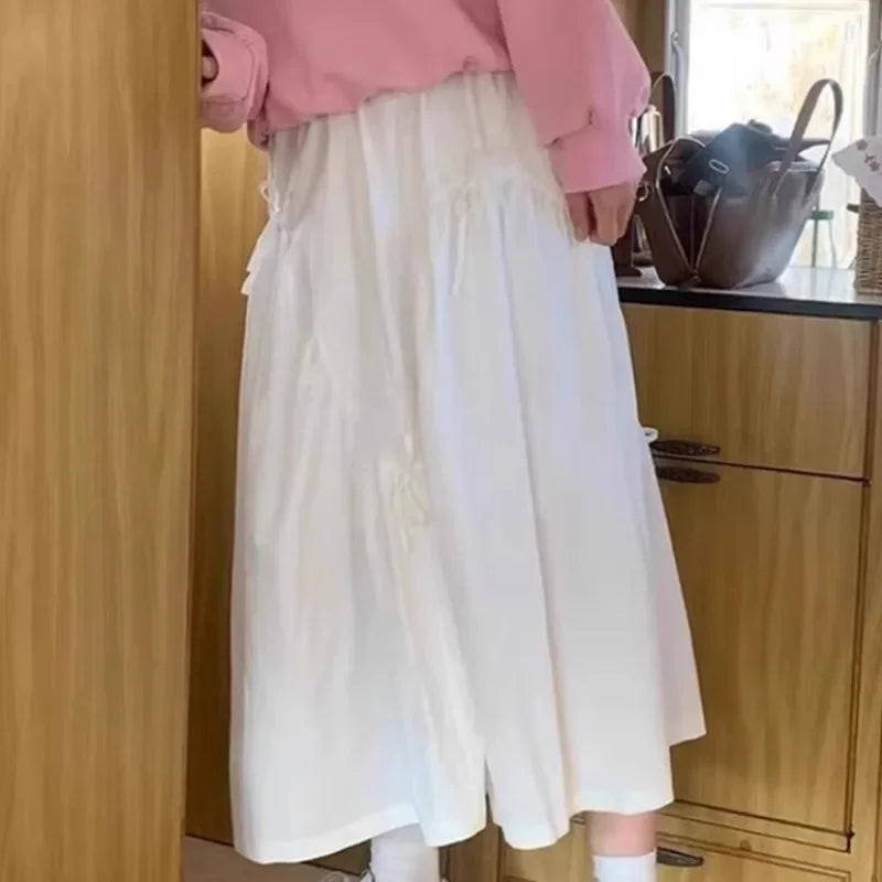 Bow Patchwork Womens Skirt Draped Skirts SA290/SA291