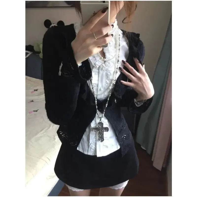 French Sweet Cool Harajuku Popular 3 Piece Sets Y2k SA259