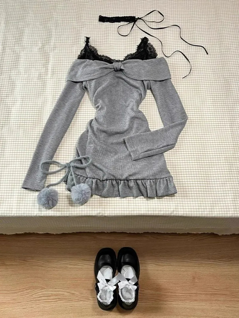 High Street Two Piece Set Gray SA223