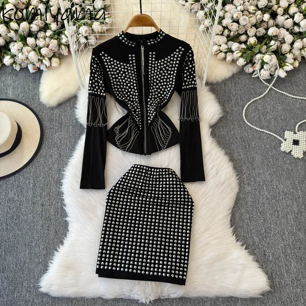 Fashion Patchwork Diamonds Woman 2025 Sets SA240