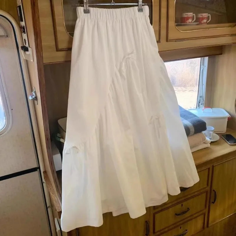 Bow Patchwork Womens Skirt Draped Skirts SA290/SA291
