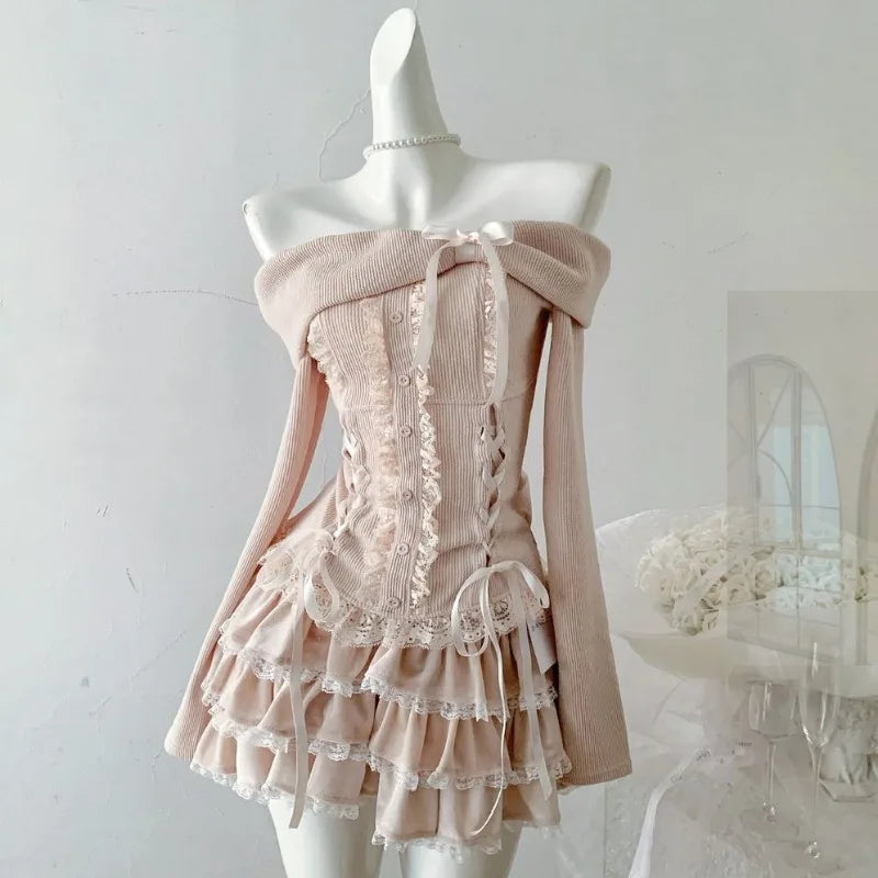 Japanese Sweet Bow Two Piece Sets SA262/SA263