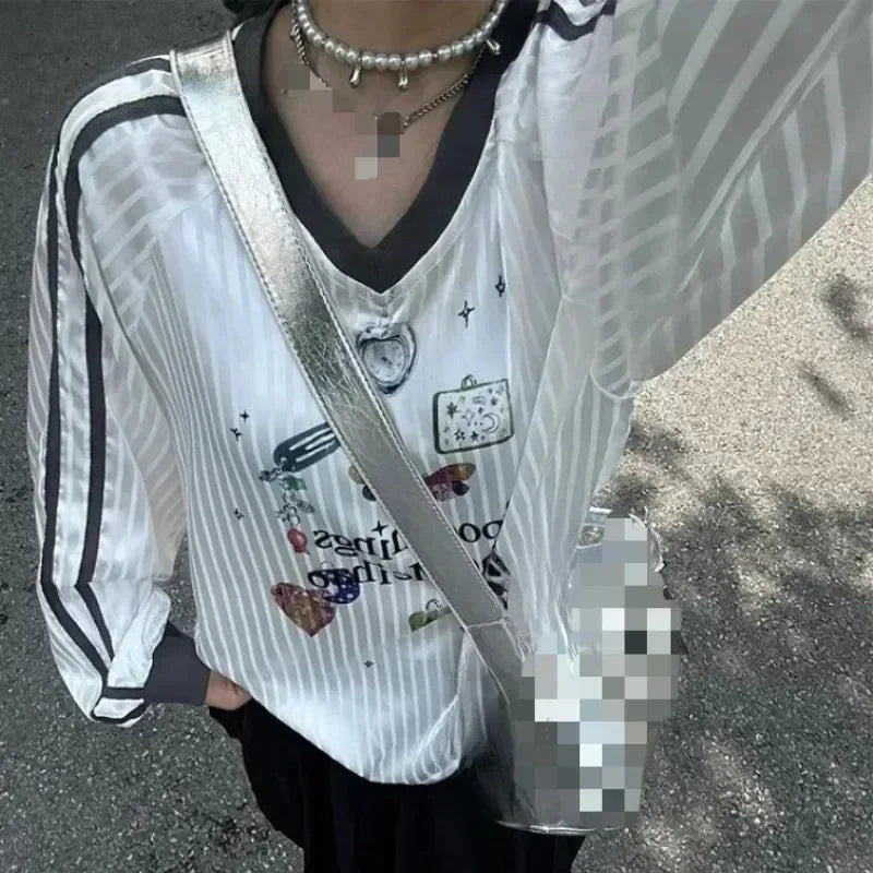 Korean Y2k Butterfly Print T-shirts SA228
