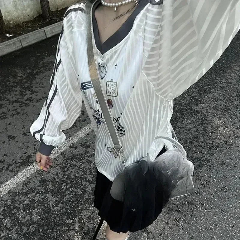 Korean Y2k Butterfly Print T-shirts SA228