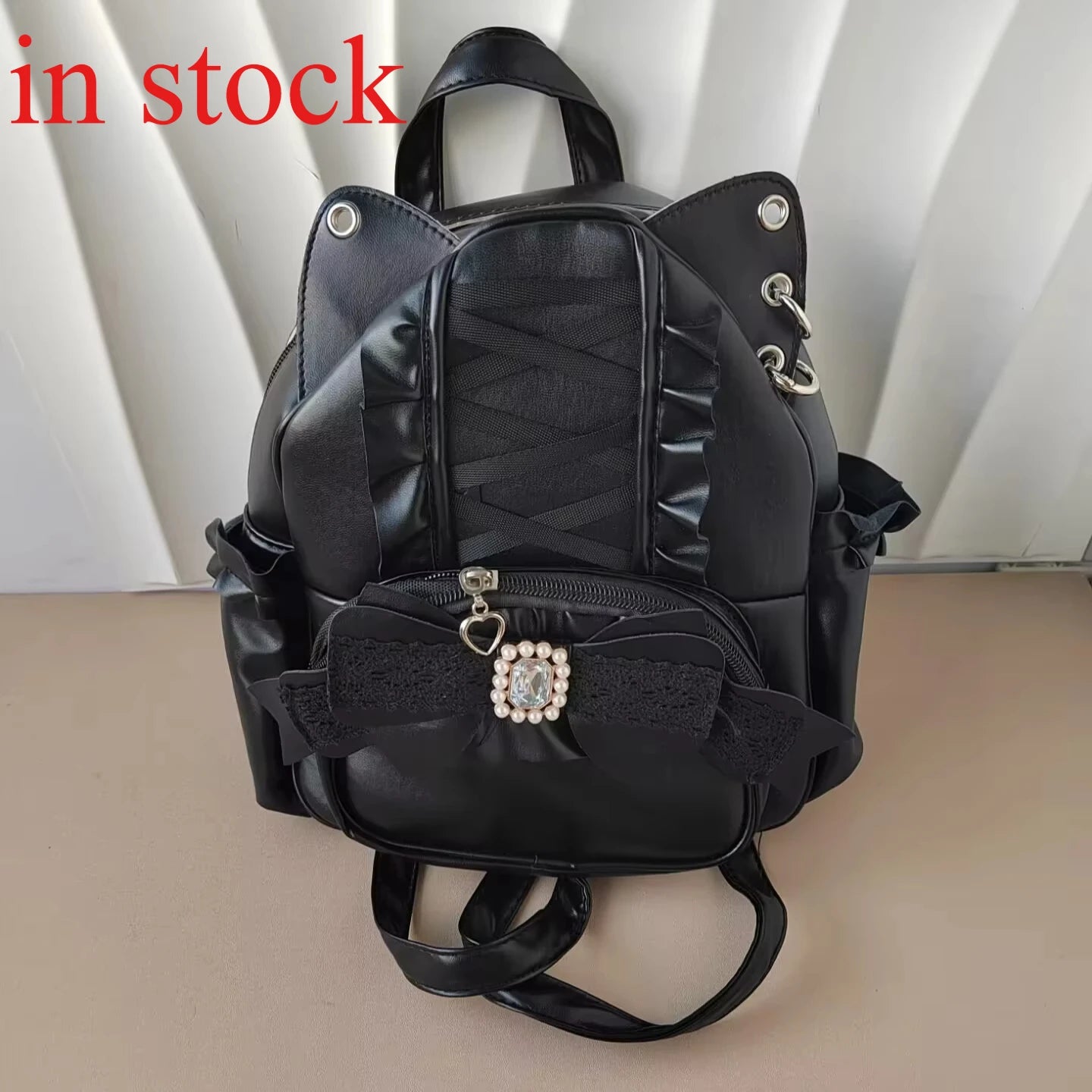 Japanese Ita Mochila Lace Cat's Ear School Bag SA248