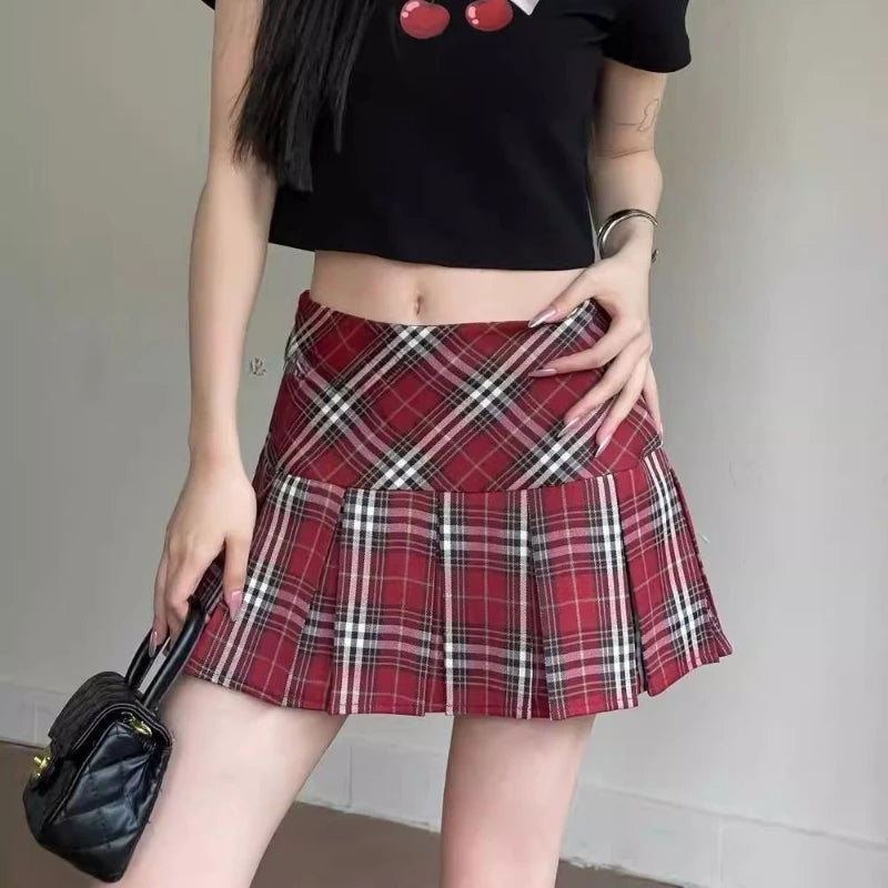 Preppy Style High Waist Striped Skirts SA283