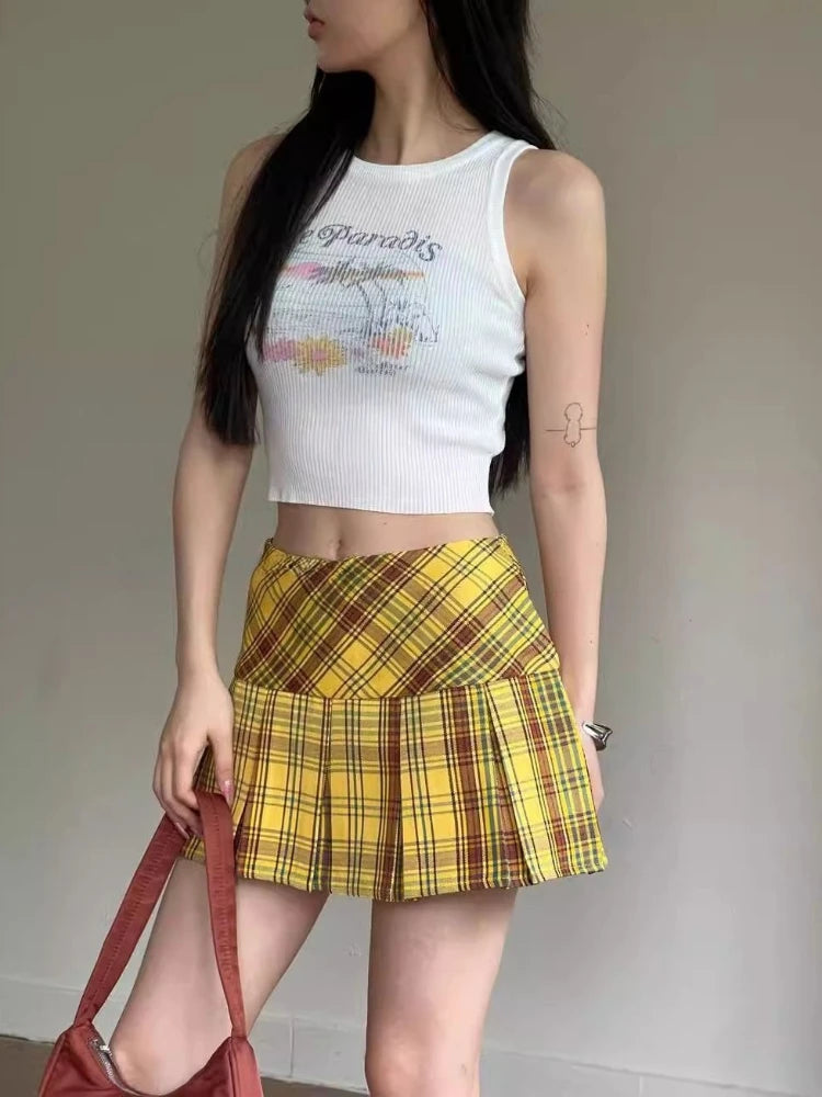 Preppy Style High Waist Striped Skirts SA283