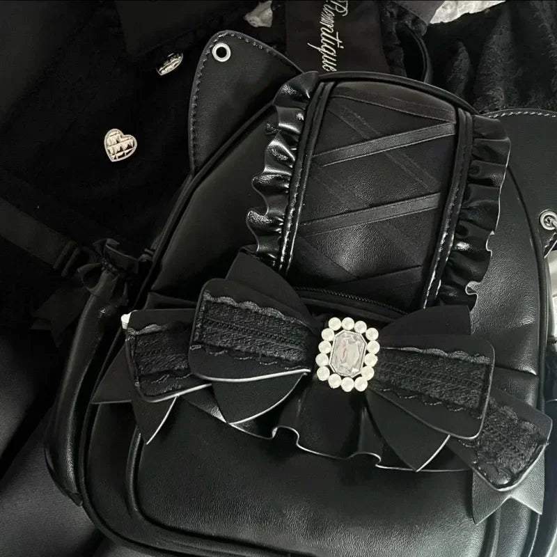 Japanese Ita Mochila Lace Cat's Ear School Bag SA248