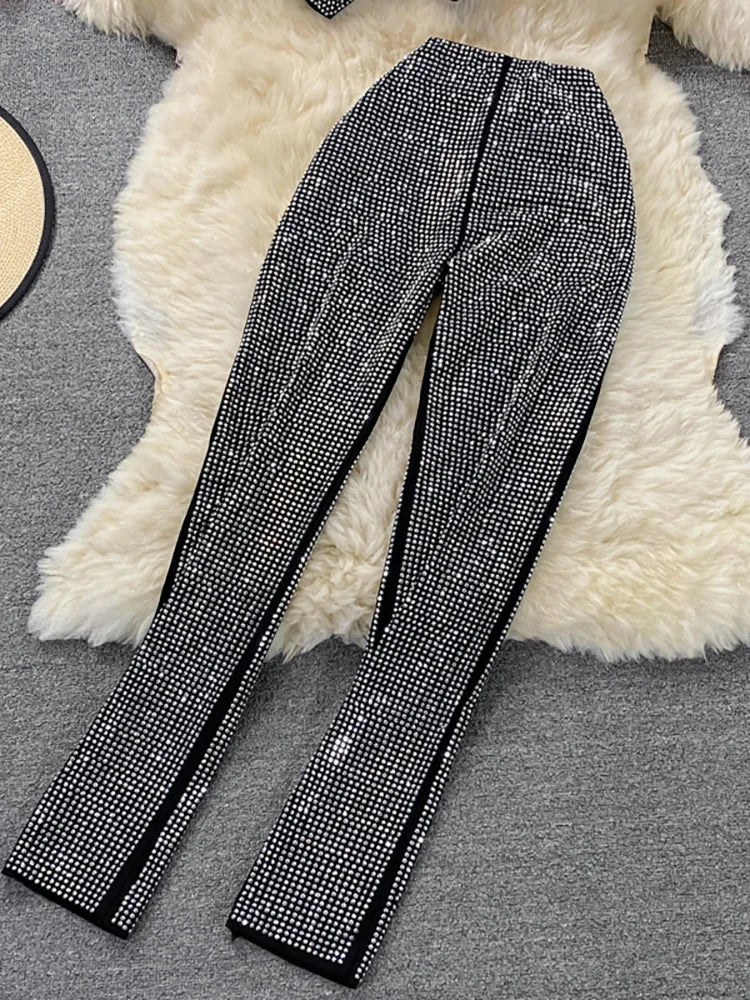 Neploe Sexy Women Diamonds 2 Pcs Set