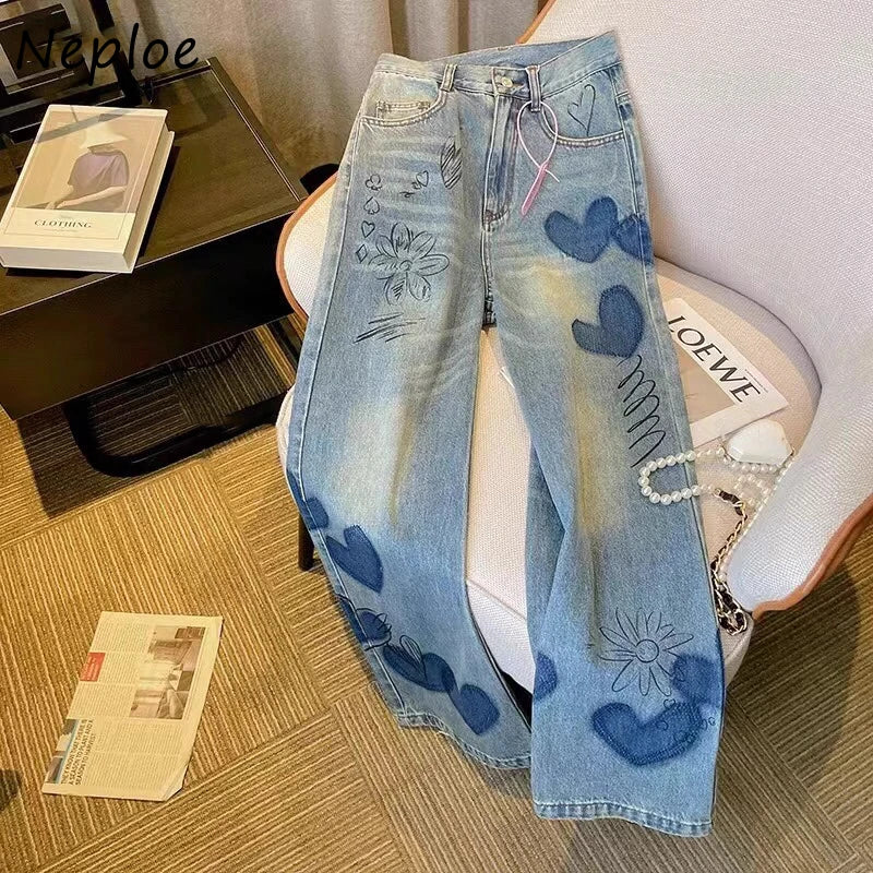 Y2k Loose Wide Leg Pants Sa054