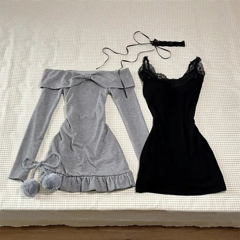 High Street Two Piece Set Gray SA223
