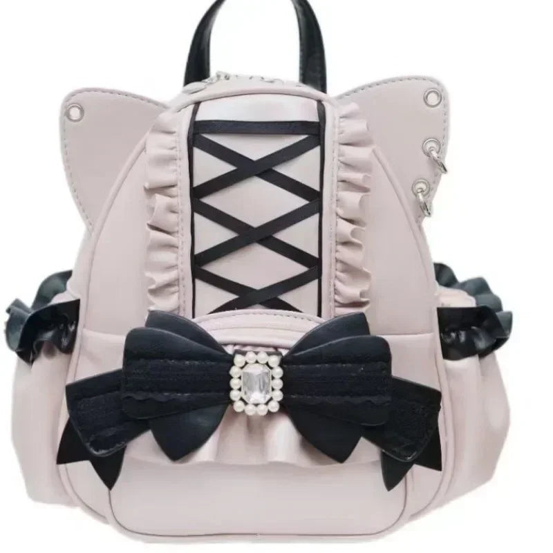 Japanese Ita Mochila Lace Cat's Ear School Bag SA248