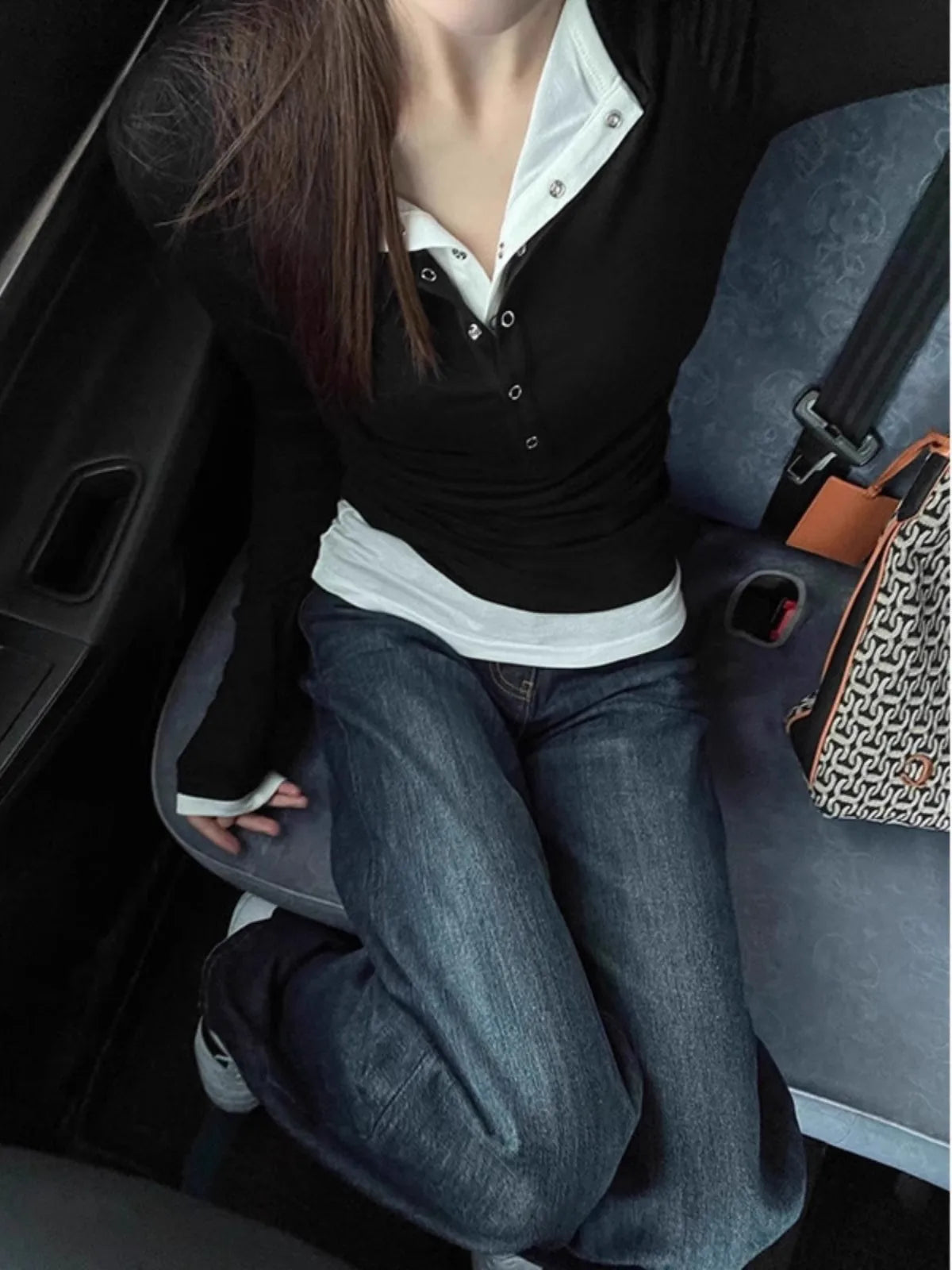 Henry Collar Long Sleeve T-Shirt SA220