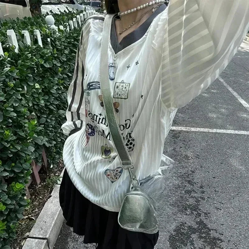 Korean Y2k Butterfly Print T-shirts SA228