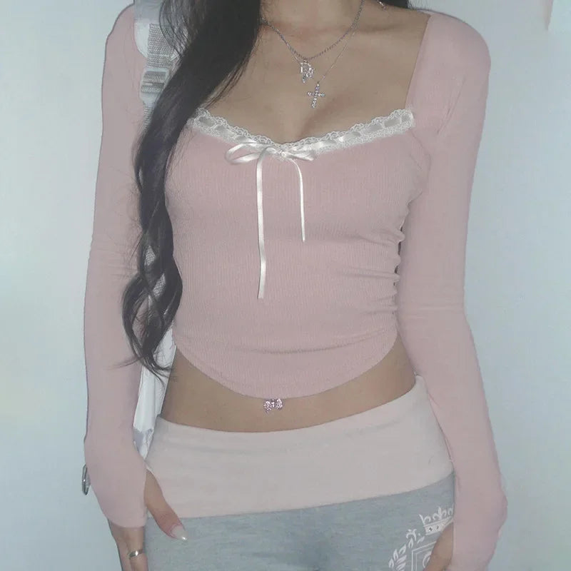Sweet American Popular Slim Summer Girl Tops SA195/SA198