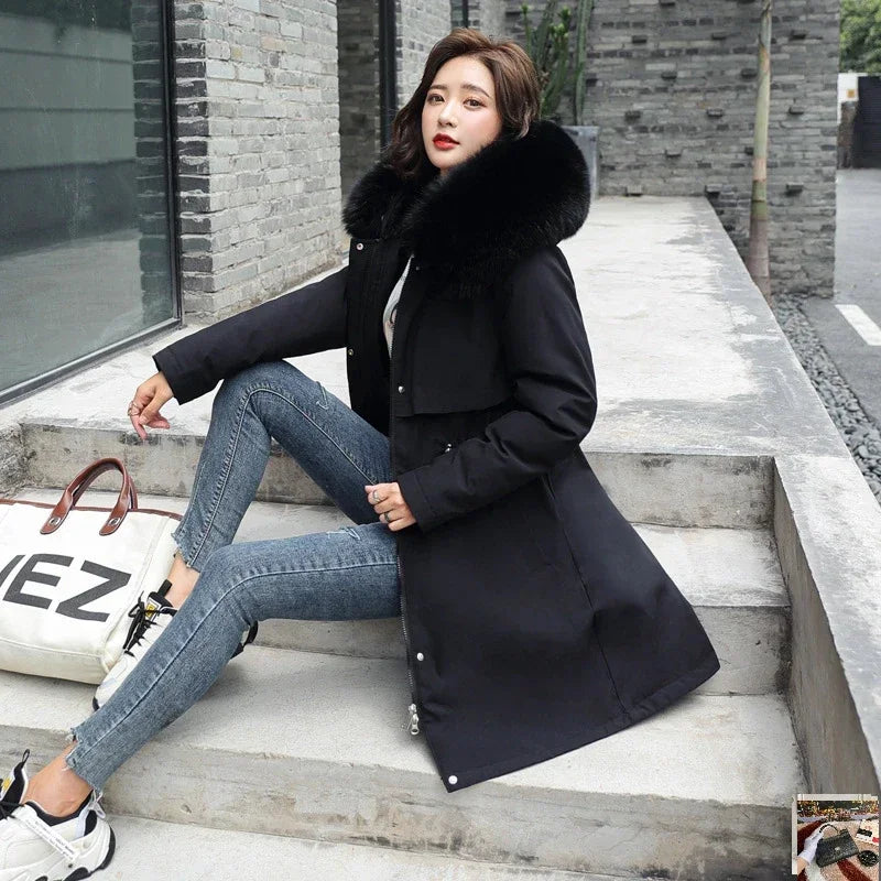 Long Sleeve Slim Fit Mid-lrngth Women Mujer SA042