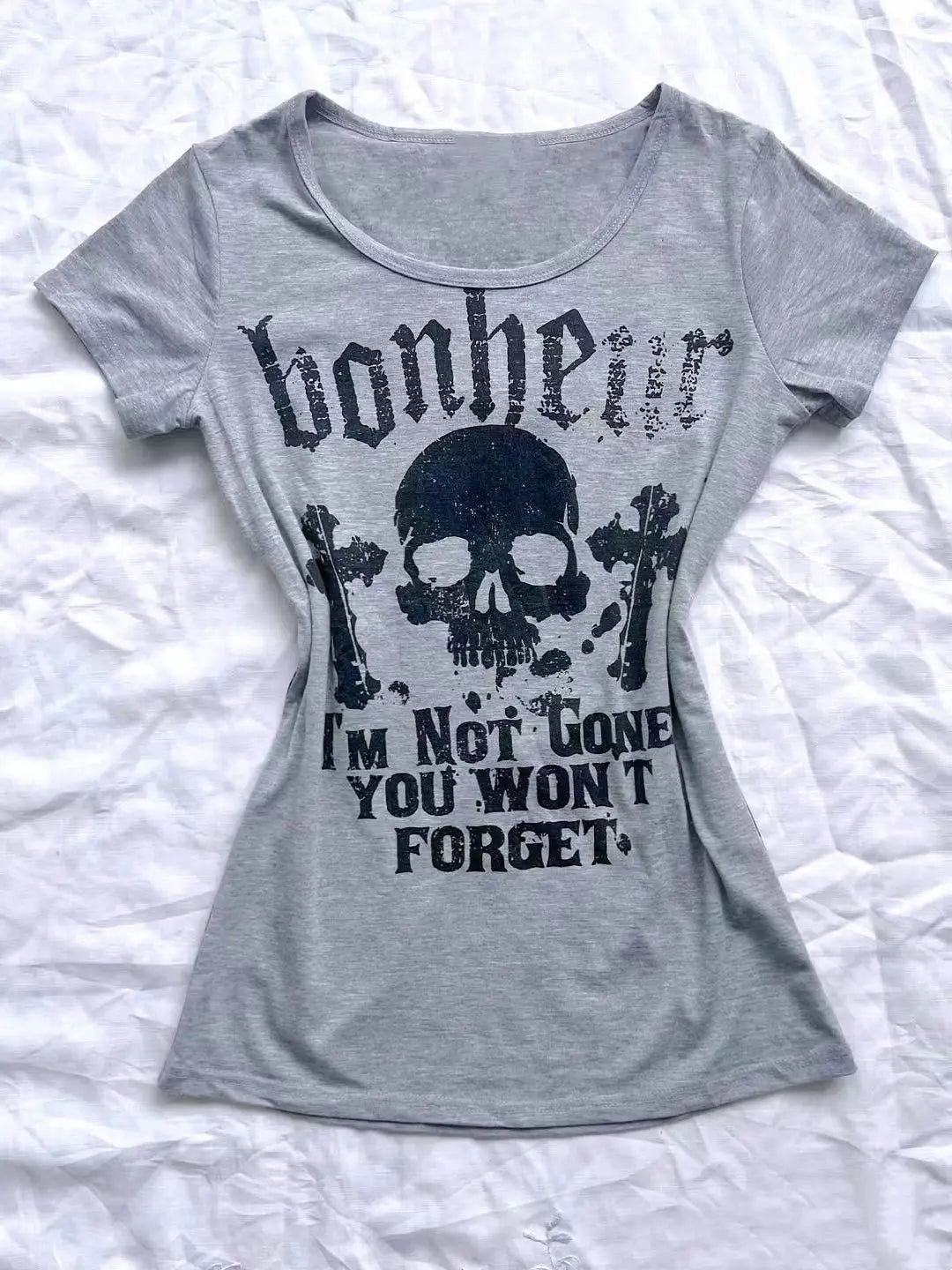Vintage Shibuya Spice Skeleton Letter Print Vintage Tshirts SA144