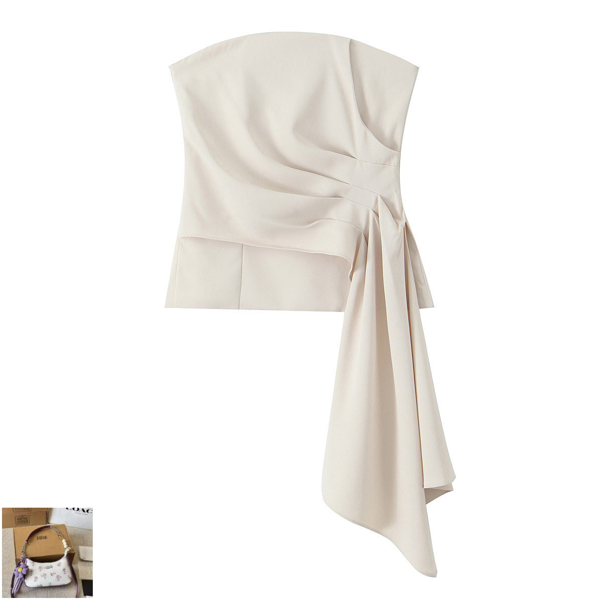 Tube Top Streamer Top + Casual Pants Set SA342