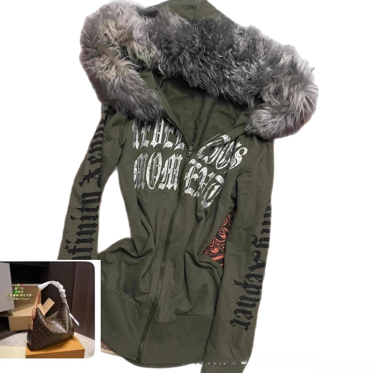 Plush Hooded Sweater Jacket Top SA584