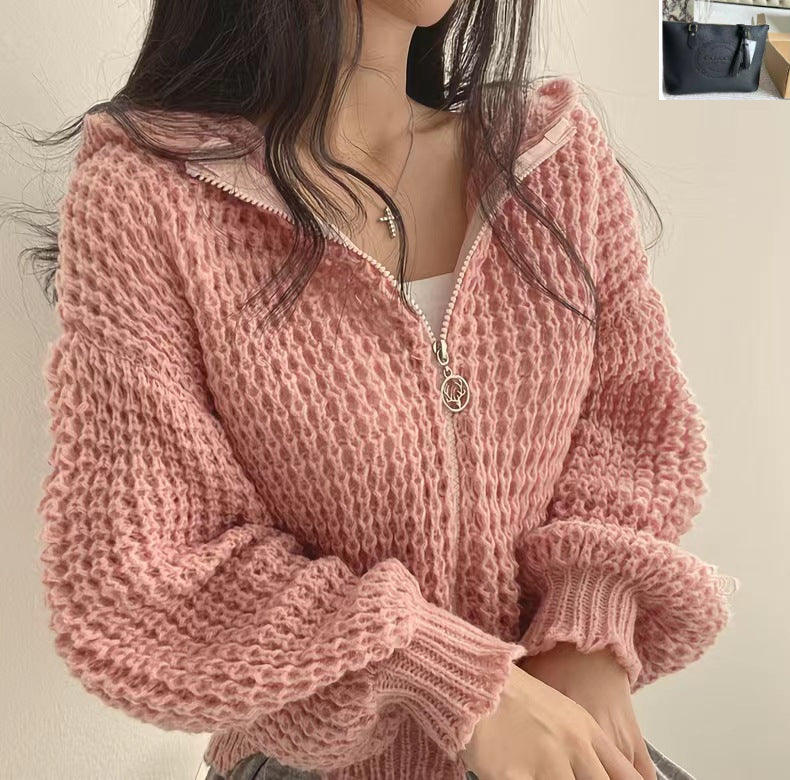 Knitted Cardigan Sweater Jacket SA376