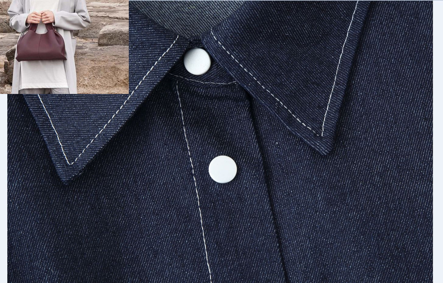 Single-breasted Denim Suit SA425/SA426